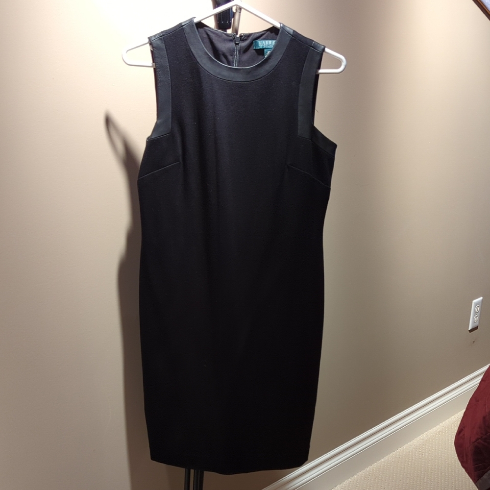 Lauren Ralph Lauren Black Sleeveless Mini Dress